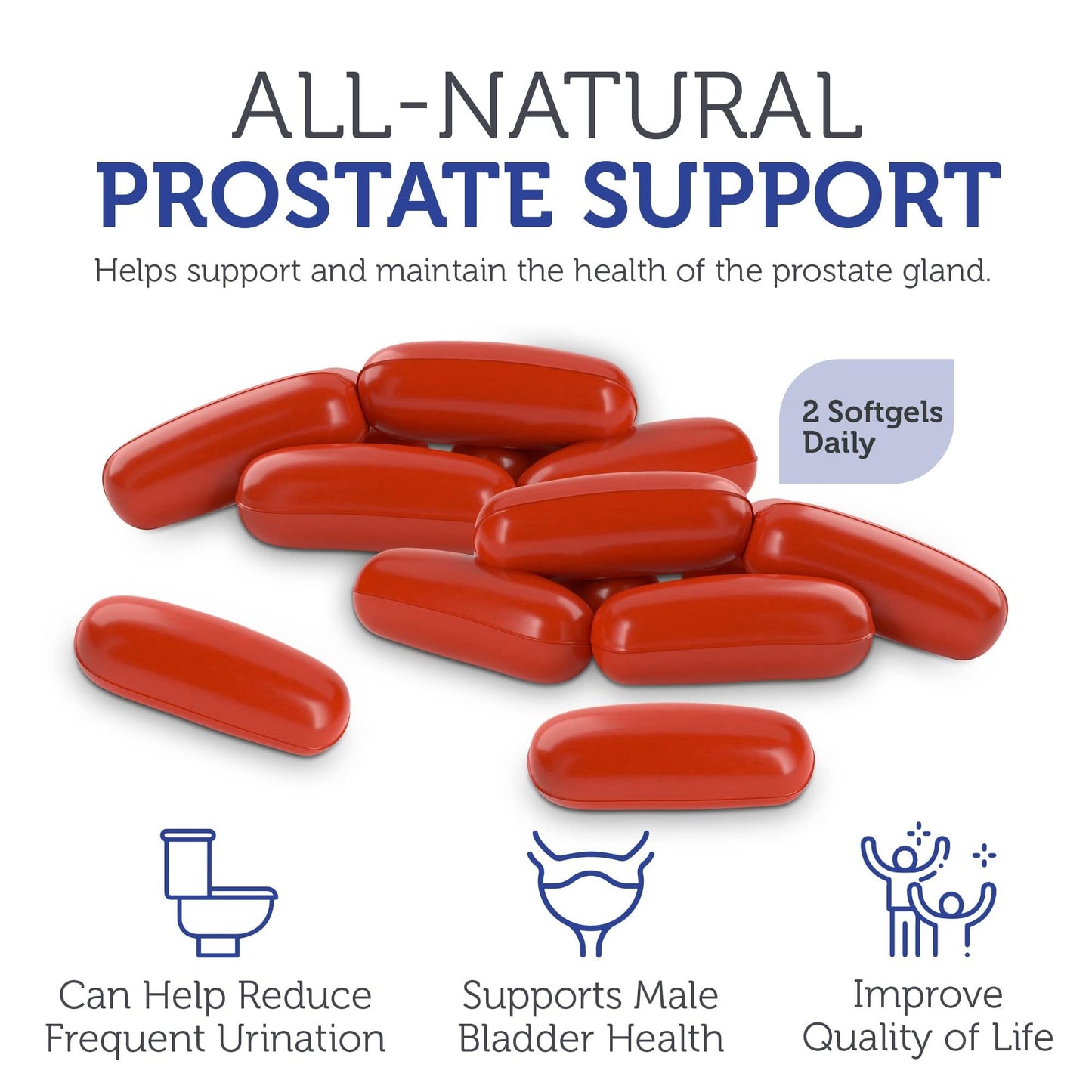 Zahler ProstAid+ Prostate Support – Urinary Flow & Male Health (60 Veggie Softgels) – Made in USA