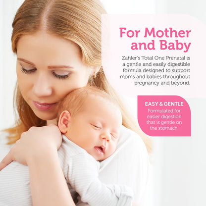 Zahler Total One Prenatal Vitamins – 120 Count | Kosher Prenatal Multivitamin with 22 Nutrients