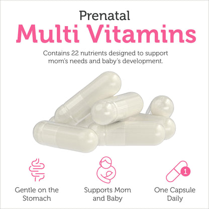 Zahler Total One Prenatal Vitamins – 120 Count | Kosher Prenatal Multivitamin with 22 Nutrients