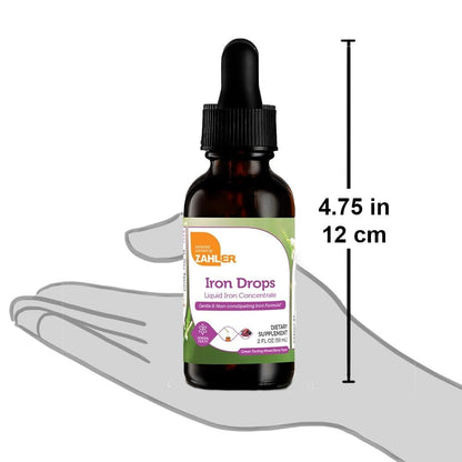 Zahler's Iron Drops - Gentle Liquid Iron Concentrate (2 oz)