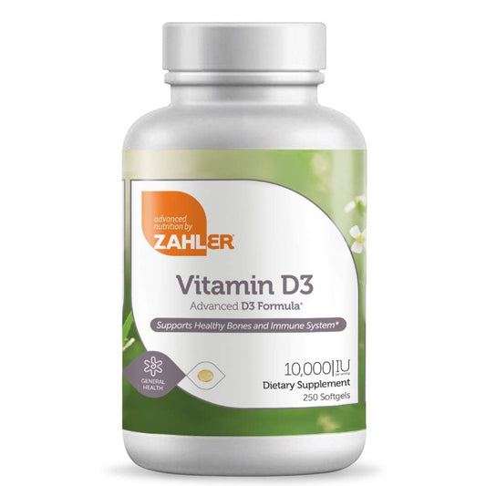 Zahler Vitamin D3 10,000 IU Softgels – 250 Count | Kosher & Vegetarian Friendly BritishVita | Premium UK Vitamins & Wellness Supplements