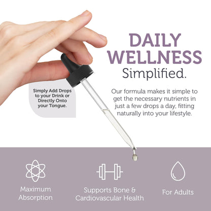 Zahler Vitamin D3 K2 Drops, 1 Fl Oz - 1000IU D3 + 1000mcg K2