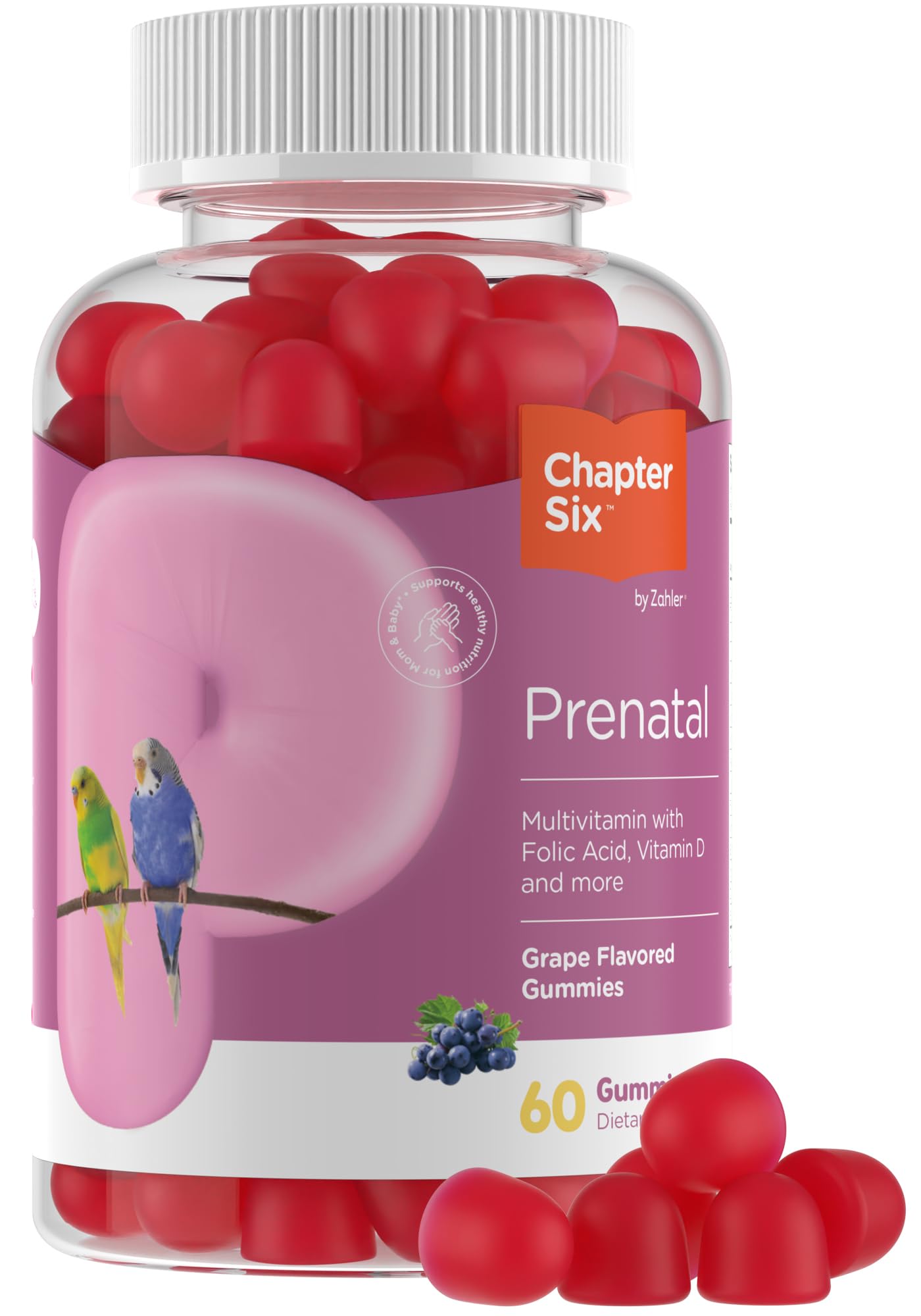 Zahler Women's Prenatal Gummies - Grape Flavor, 60 Count | Vegetarian & Kosher