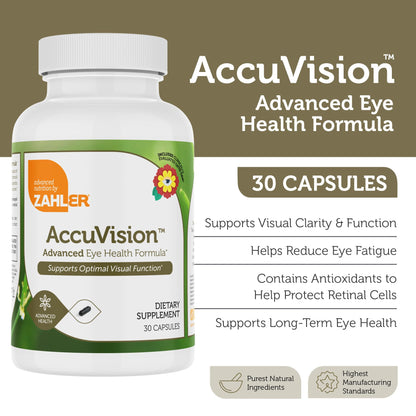 Zahler AccuVision – Advanced Eye Health Formula, 30 Capsules