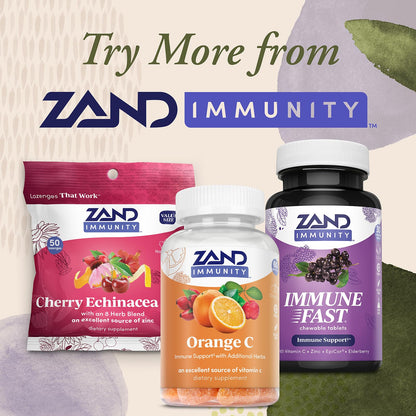 ZAND Immunity Orange Vitamin C Gummies - Immune Support, Vegan, Gluten Free
