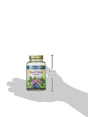 Zand Pau D'Arco Innerbark Capsules, 100 Count – Immune Support & Gut Health