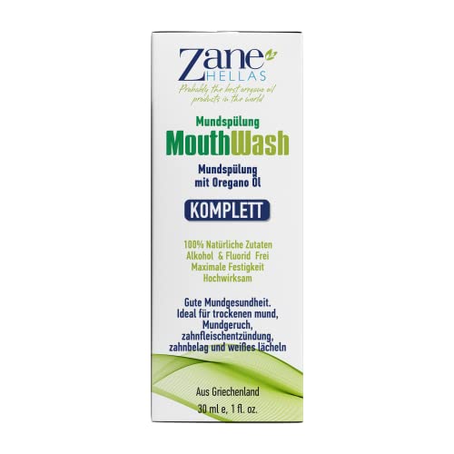 Zane Hellas MouthWash – Oregano Oil & Greek Mastic Herbal Rinse | Alcohol & Fluoride Free