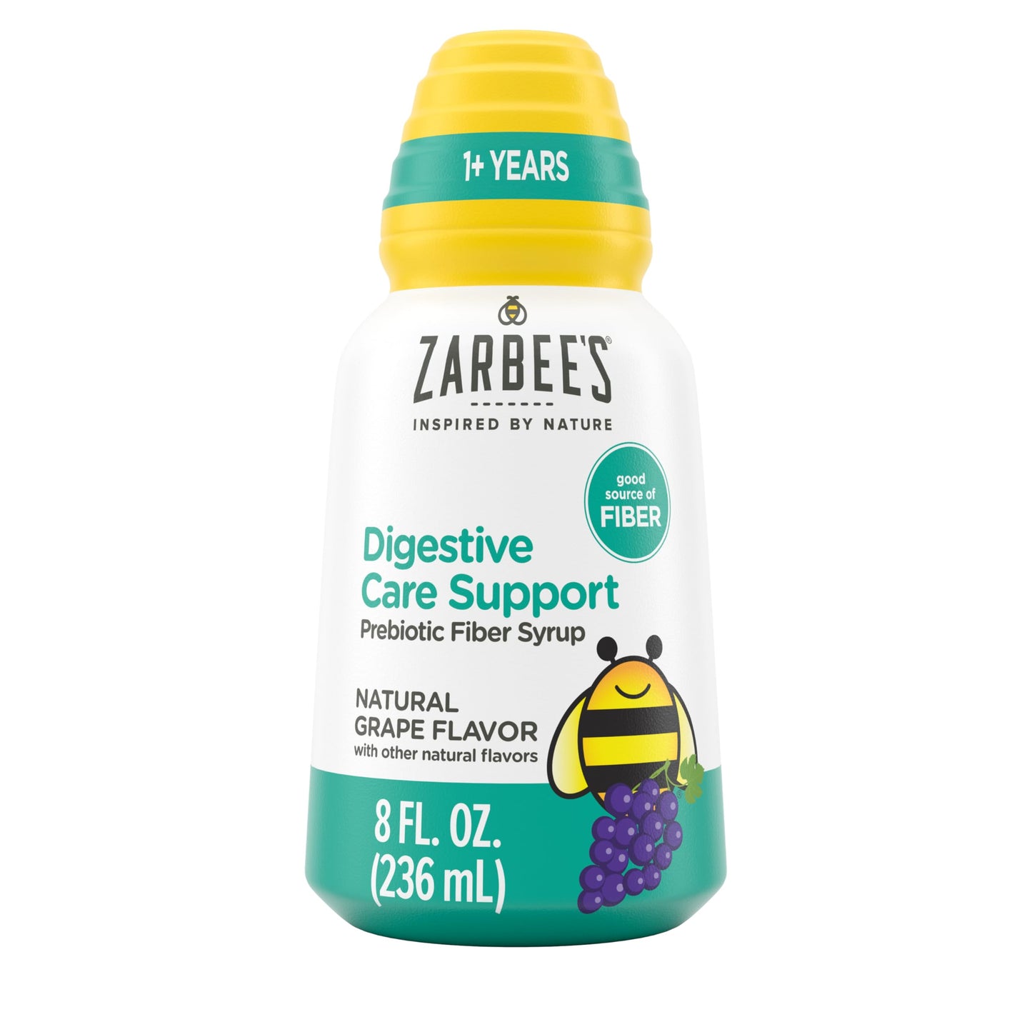 Zarbee's Children's Digestive Care Prebiotic Fiber Syrup – Grape, 8 fl oz