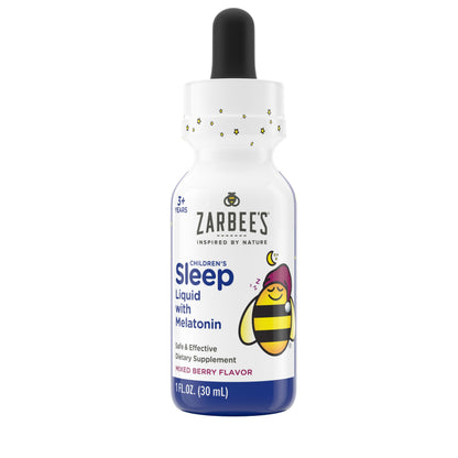 Zarbee's Kids Melatonin Liquid 1mg — Sleep Support for Ages 3+