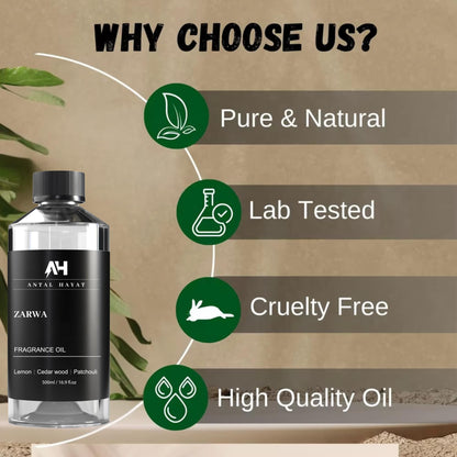 Zarwa 500ml Diffuser Oil – Creed Aventus Inspired Luxury Scent | Lemon, Cedarwood & Patchouli