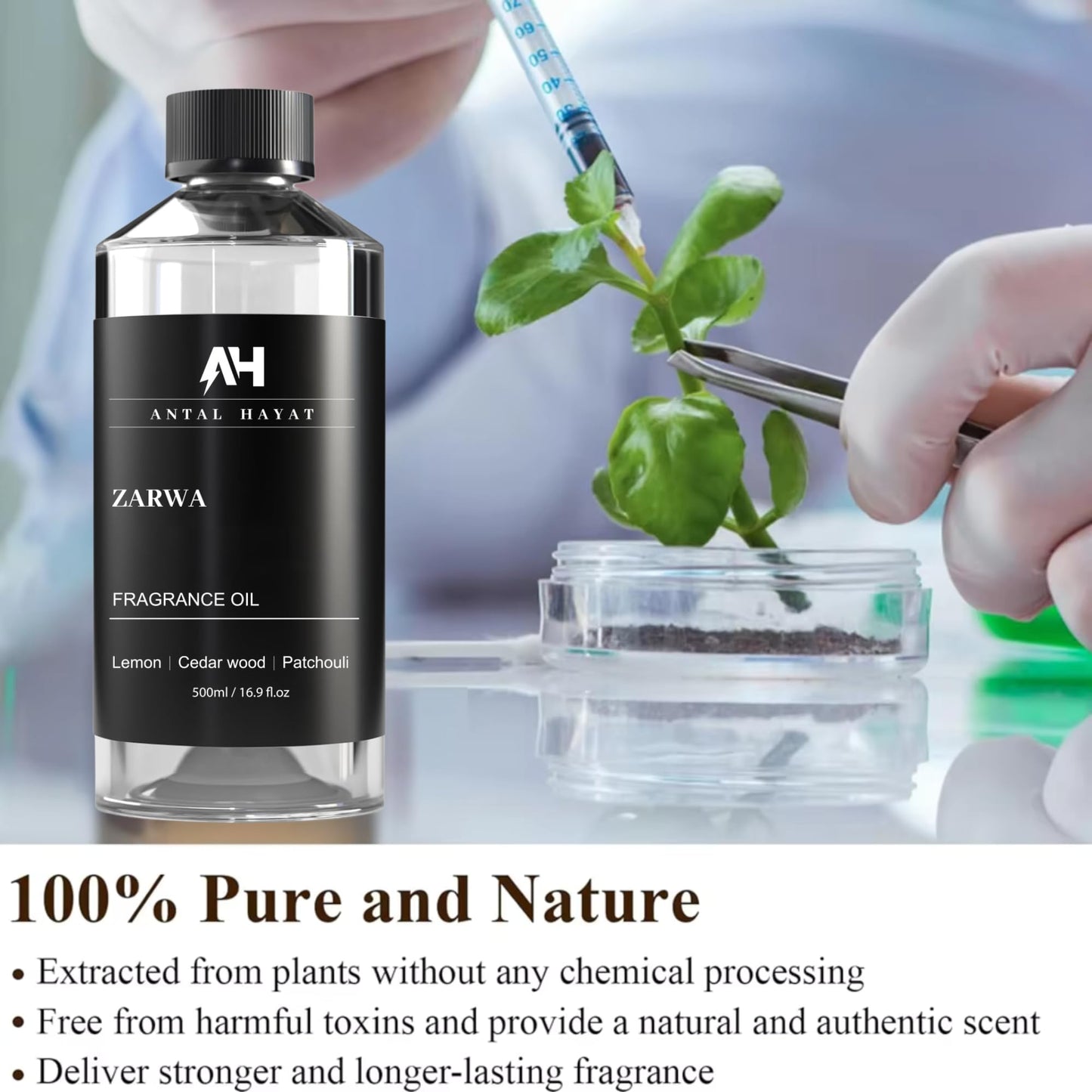 Zarwa 500ml Diffuser Oil – Creed Aventus Inspired Luxury Scent | Lemon, Cedarwood & Patchouli