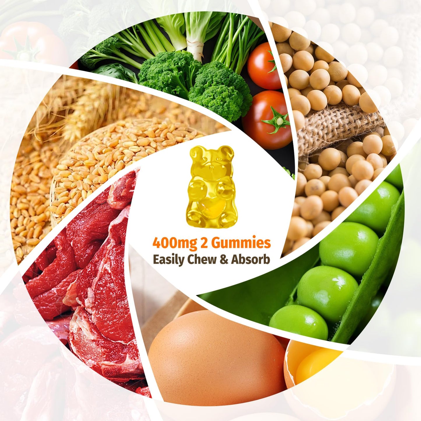 ZA'ZA K ORGANICS Vitamin B2 Gummies - Riboflavin 400 mg (60 Gummies) | Vegan