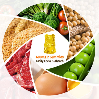 ZA'ZA K ORGANICS Vitamin B2 Gummies - Riboflavin 400 mg (60 Gummies) | Vegan
