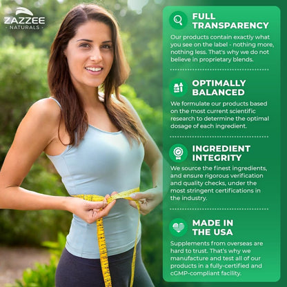 Zazzee Extra Strength Green Tea 20:1 Extract – 6000 mg, 8-Month Supply, 240 Vegan Capsules, 50% EGCG, 98% Polyphenols