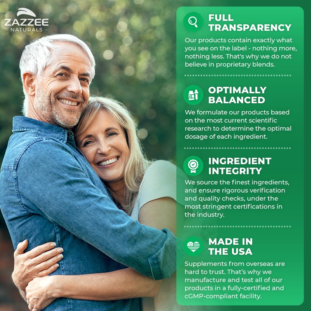 Zazzee Organic Lemon Balm 10:1 Extract – 3000 mg per Capsule, 180 Vegan Capsules