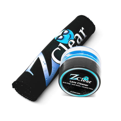 Zclear Lens Cleaner Paste with Microfiber Cloth – Anti-Fog Eyewear Cleaner Made in USA
