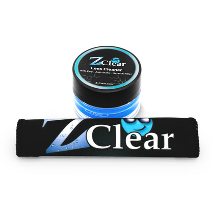 Zclear Lens Cleaner Paste with Microfiber Cloth – Anti-Fog Eyewear Cleaner Made in USA