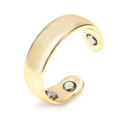 ZCVFA Auvulis Ring – Magnetic Stainless Steel Migraine & Lymphatic Therapy (Gold)