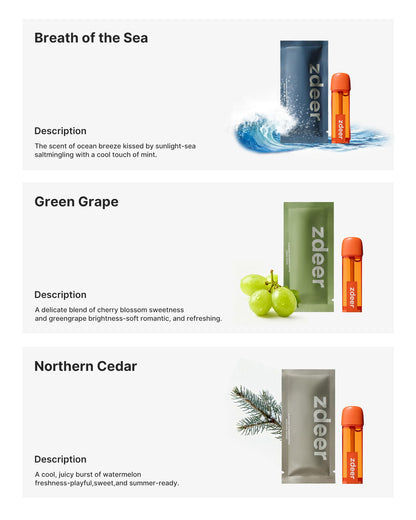 ZDEER Smart Electric Oral Spray – Probiotic Mouth Spray, Alcohol-Free, Travel Size, 3 Flavor Cartridges