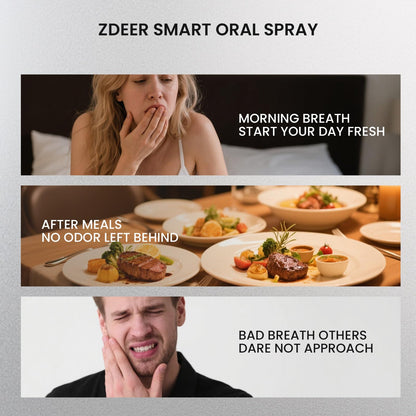 ZDEER Fresh Smart Oral Spray – Probiotic Breath Freshener, USB Rechargeable