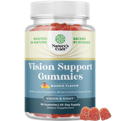 Zeaxanthin + Lutein Gummies for Adults – Vision Support & Blue Light Protection
