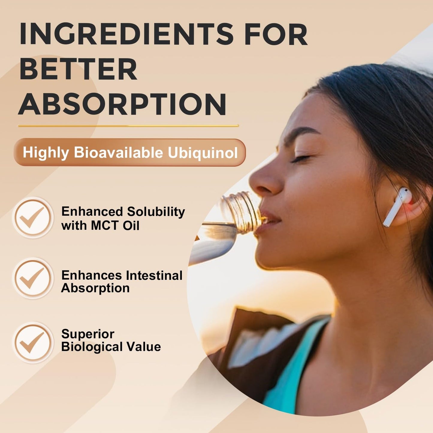 ZEBORA Ubiquinol CoQ10 200mg Softgels - Max Absorption, Heart Health