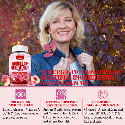 ZEGBALP Sugar-Free 50+ Multivitamin Gummies | Calcium & Zinc