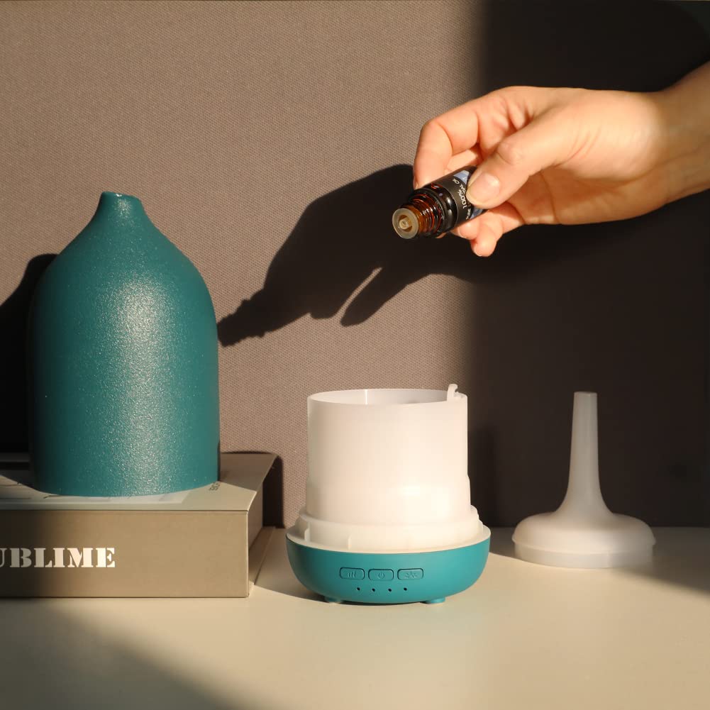 ZEIGGA LAB Ceramic Essential Oil Diffuser 100ml - Large Room, 5 Timers