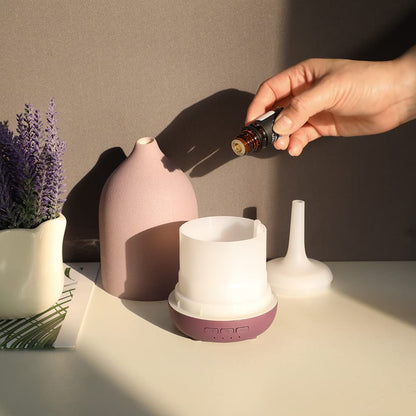 ZEIGGA LAB Essential Oil Diffuser - 100ml Ceramic, 5 Timers, Auto-Off, Large Room
