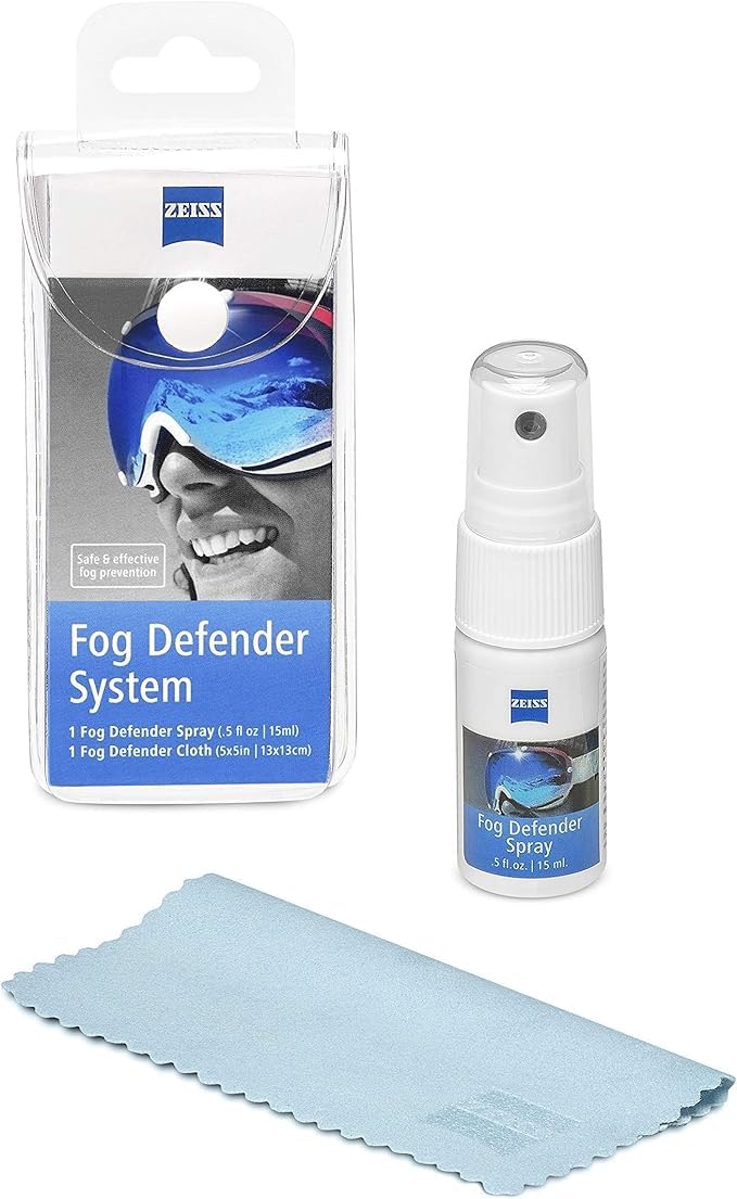 ZEISS Fog Defender Anti-Fog Kit for Glasses – 2 Pack (2 Sprays, 2 Cloths)