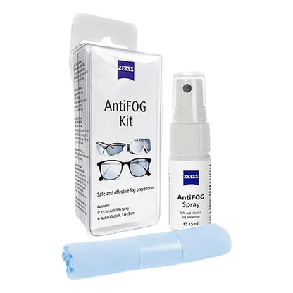 ZEISS Fog Defender System Anti-Fog Kit for Glasses – 3 Pack (3 Bottles & 3 Microfiber Cloths)