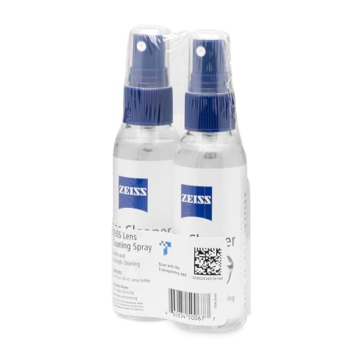 ZEISS 2oz Lens Cleaning Spray with Microfiber Cloths – Pack of 2