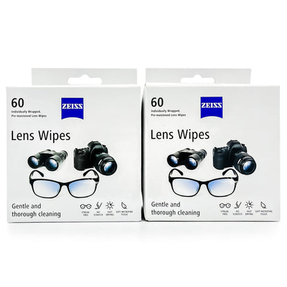 ZEISS Lens Cleaning Wipes (120-Pack) – Safe, Streak-Free Cleaning