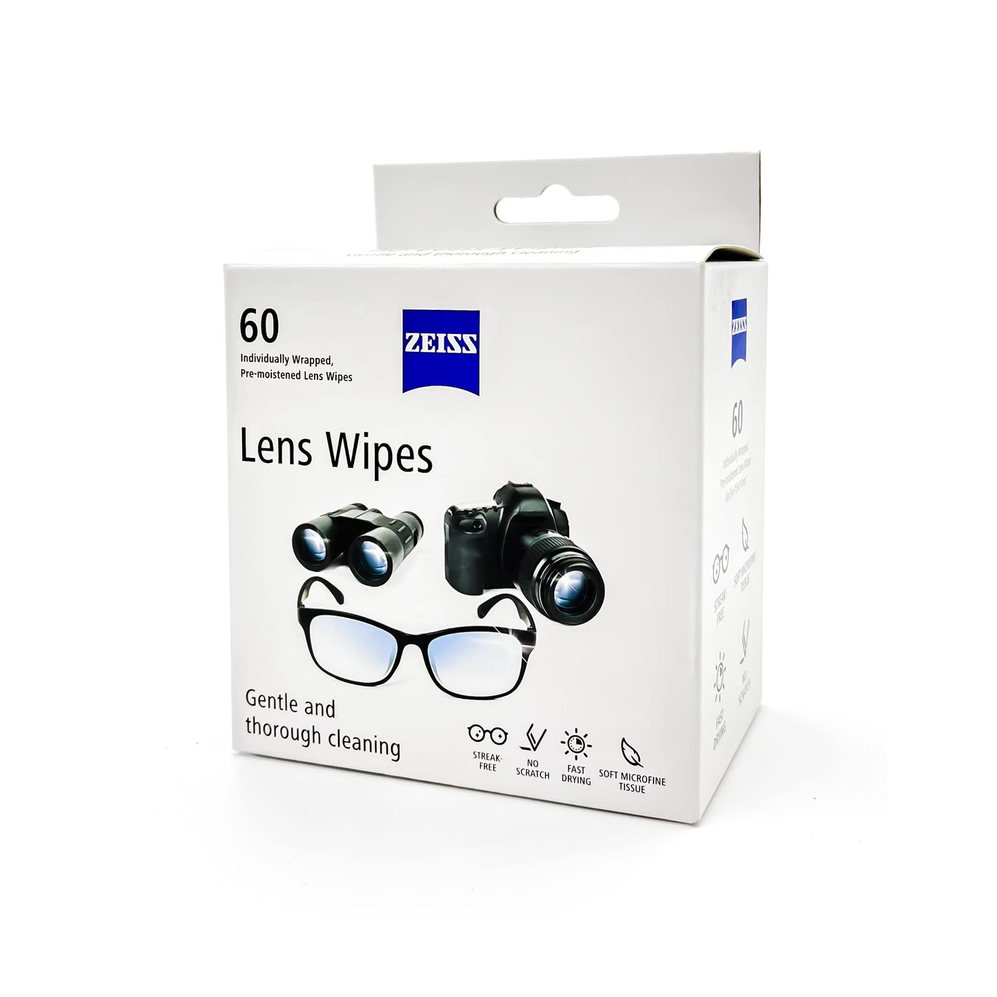 ZEISS Lens Cleaning Wipes (120-Pack) – Safe, Streak-Free Cleaning