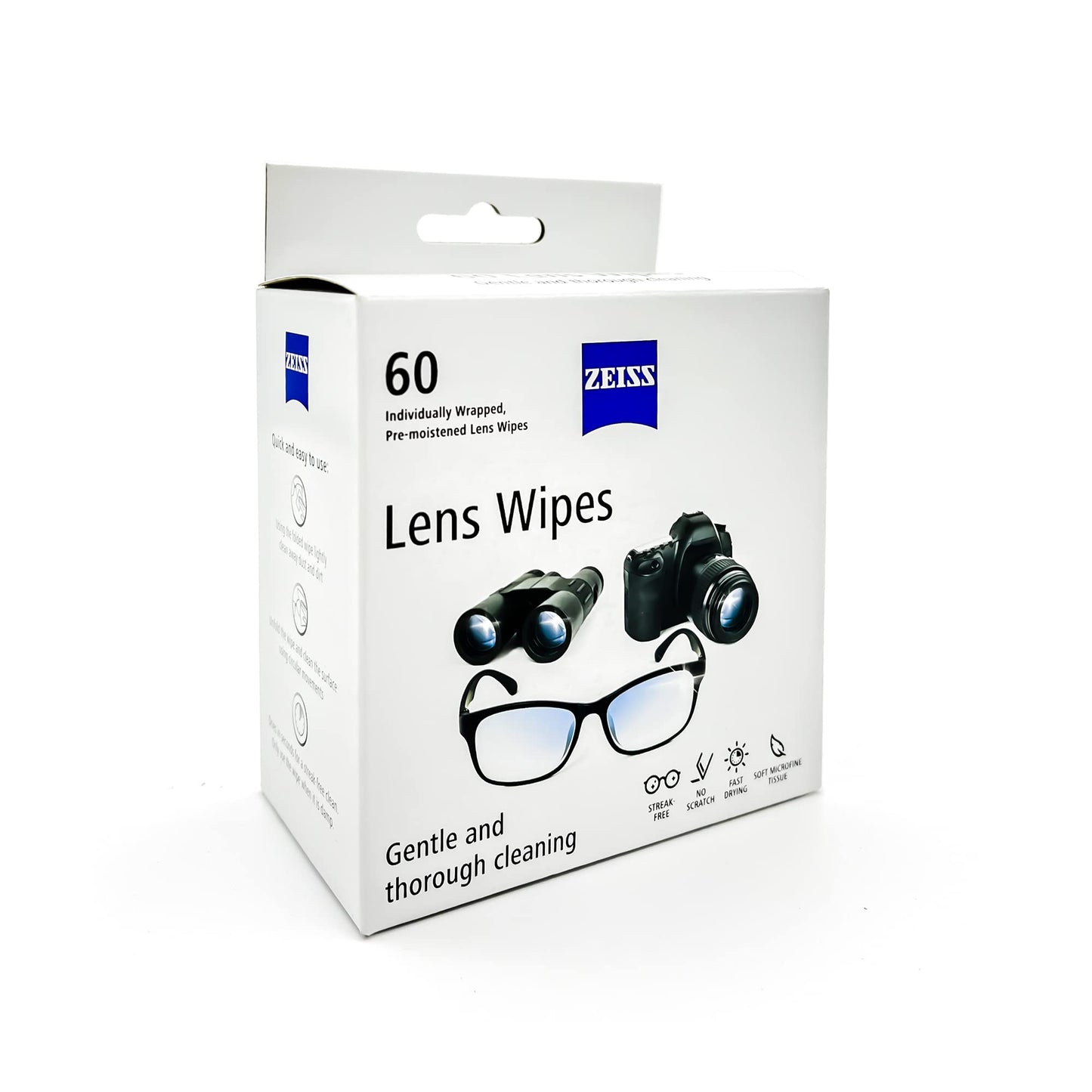 ZEISS Lens Cleaning Wipes (120-Pack) – Safe, Streak-Free Cleaning