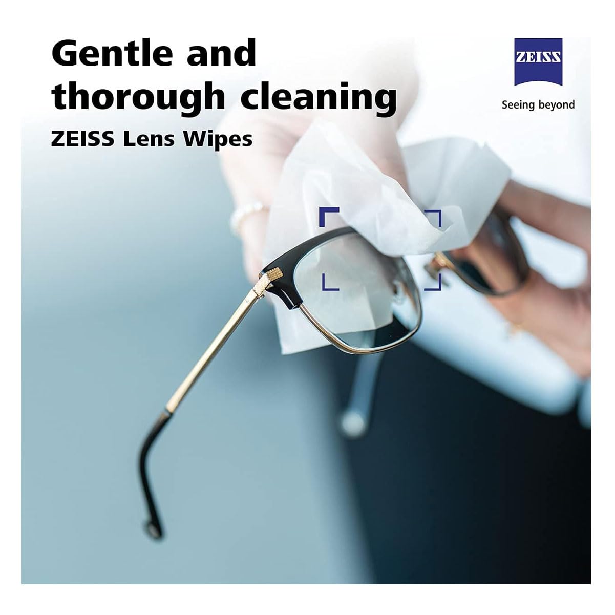 ZEISS Lens Cleaning Wipes, 120 Count - Pre-Moistened, Individually Wrapped for Coated Glass