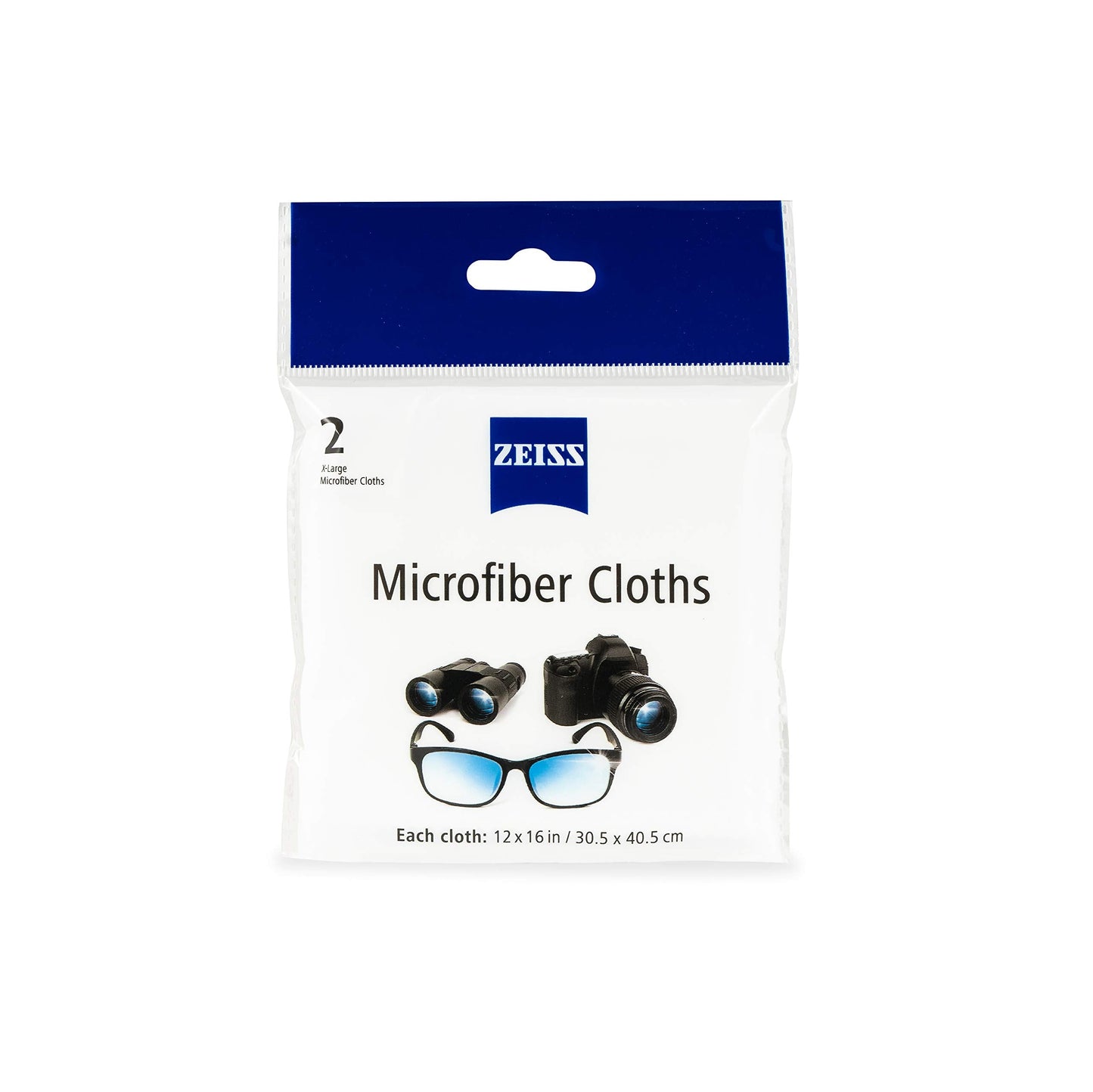 ZEISS MicroFiber Lens Cleaning Cloth – Jumbo Size (Pack of 2)