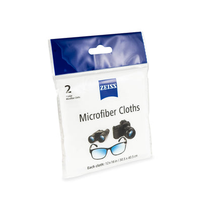 ZEISS MicroFiber Lens Cleaning Cloth – Jumbo Size (Pack of 2)