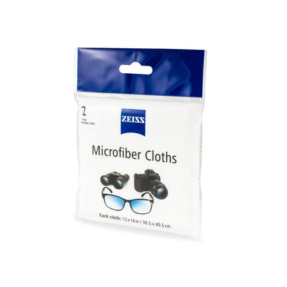 ZEISS MicroFiber Lens Cleaning Cloth – Jumbo Size (Pack of 2)