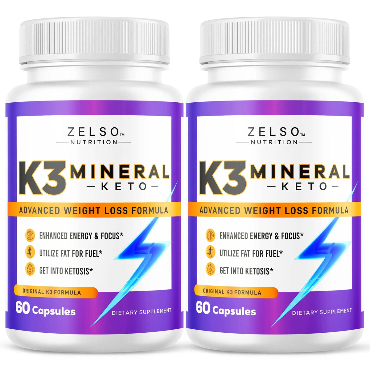 ZELSO K3 Mineral Pills (2 Pack) for Keto Support – Vegan, USA Made BritishVita | Premium UK Vitamins & Wellness Supplements