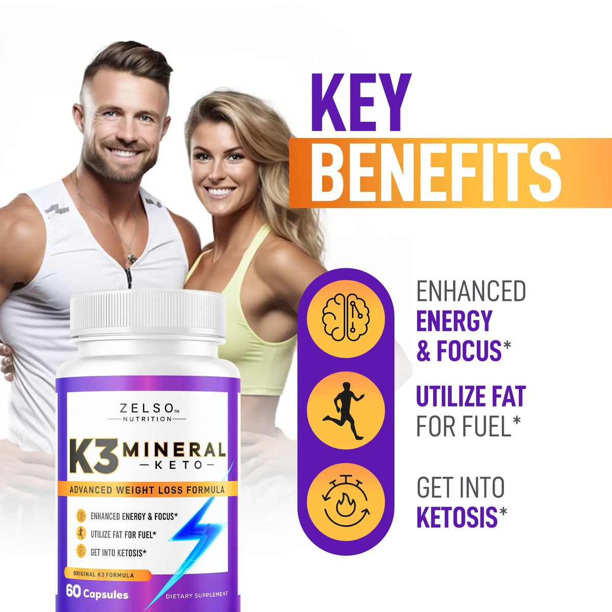 ZELSO K3 Mineral Pills (2 Pack) for Keto Support – Vegan, USA Made BritishVita | Premium UK Vitamins & Wellness Supplements