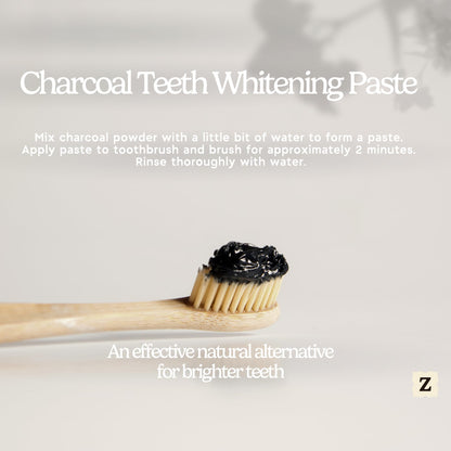 Zen Principle Activated Charcoal Powder 8 oz – 100% USA Hardwood | Teeth Whitening, Skin & Digestion