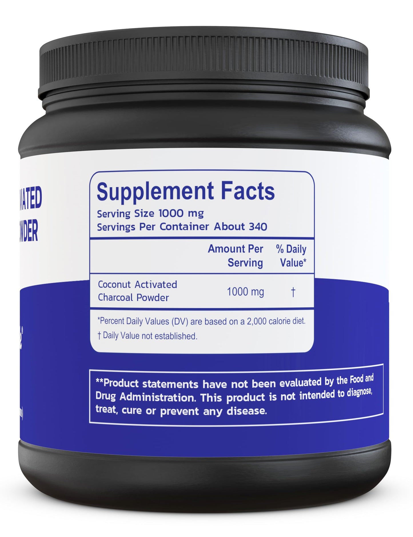 Zen Principle Coconut Activated Charcoal Powder – Teeth Whitening, Digestive Support, USA-Owned 12 Oz