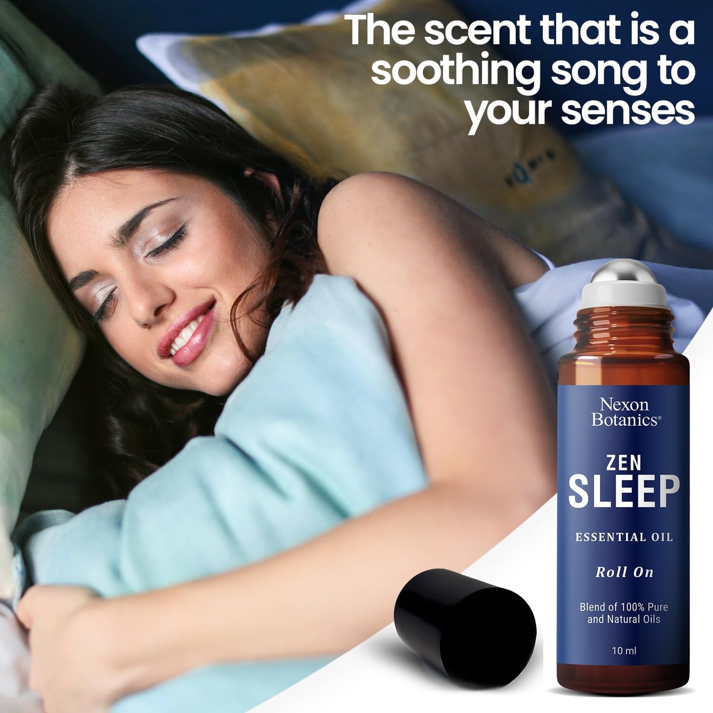 Zen Sleep Essential Oil Roll-On 10 ml – Calming Blend for Serenity & Deep Sleep | Nexon Botanics