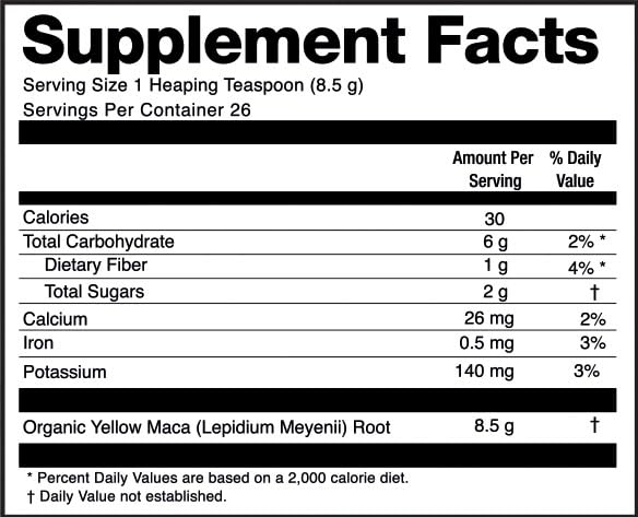 Zen Spirit Organic Maca Root Powder – Premium Peru, USDA & Vegan Certified, 8oz