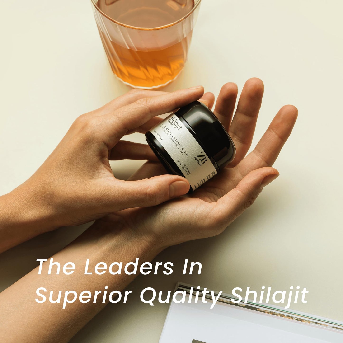 Zenbioni Pure Himalayan Shilajit Resin 50g – 85+ Minerals, 50% Fulvic Acid, Lab Tested