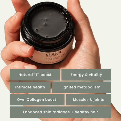 Zenbioni Pure Himalayan Shilajit Resin 50g – 85+ Minerals, 50% Fulvic Acid, Lab Tested