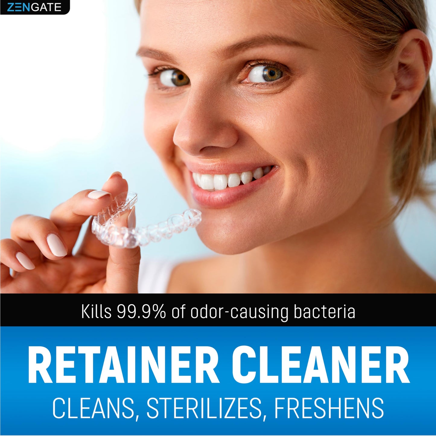 ZENGATE Retainer Cleaner Tablets – 240 Tabs (2 Packs) | 8 Months Supply