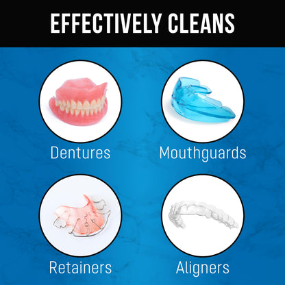 ZENGATE Retainer Cleaner Tablets – 120 Dental Cleansing Tablets (3-Min) | FSA/HSA Approved