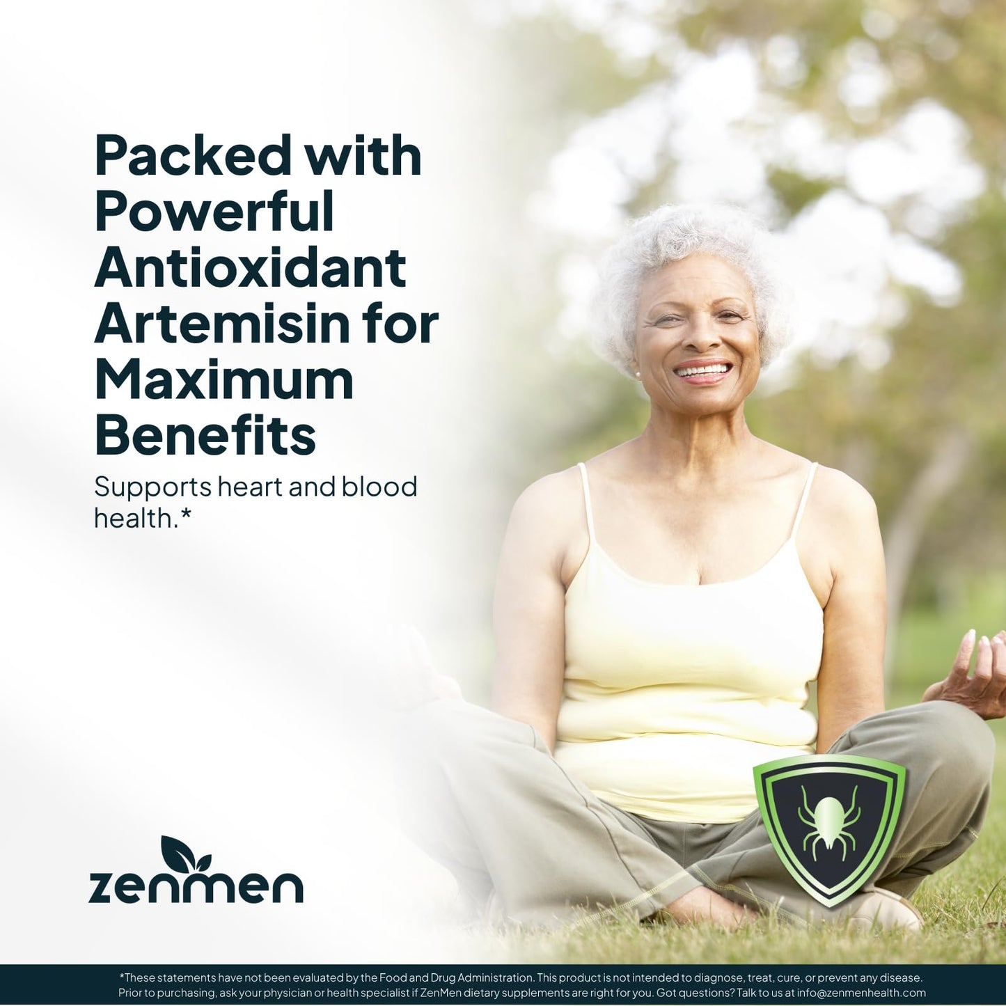 Zenmen Organic Sweet Wormwood Extract (Artemisia Annua) — Immune Support & Antioxidants | 2.32 oz / 60 ml, Vegan, Made in USA